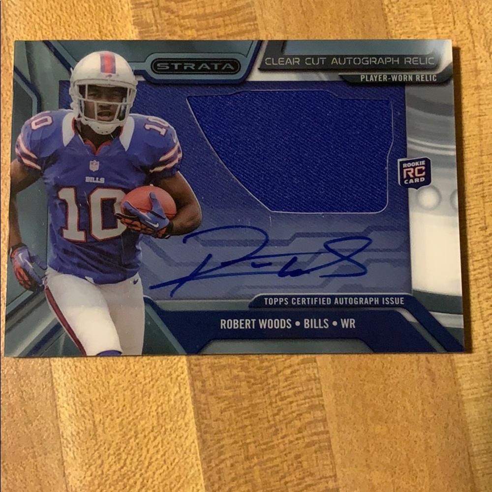 Topps Strata Robert Woods Clear Cut auto relic